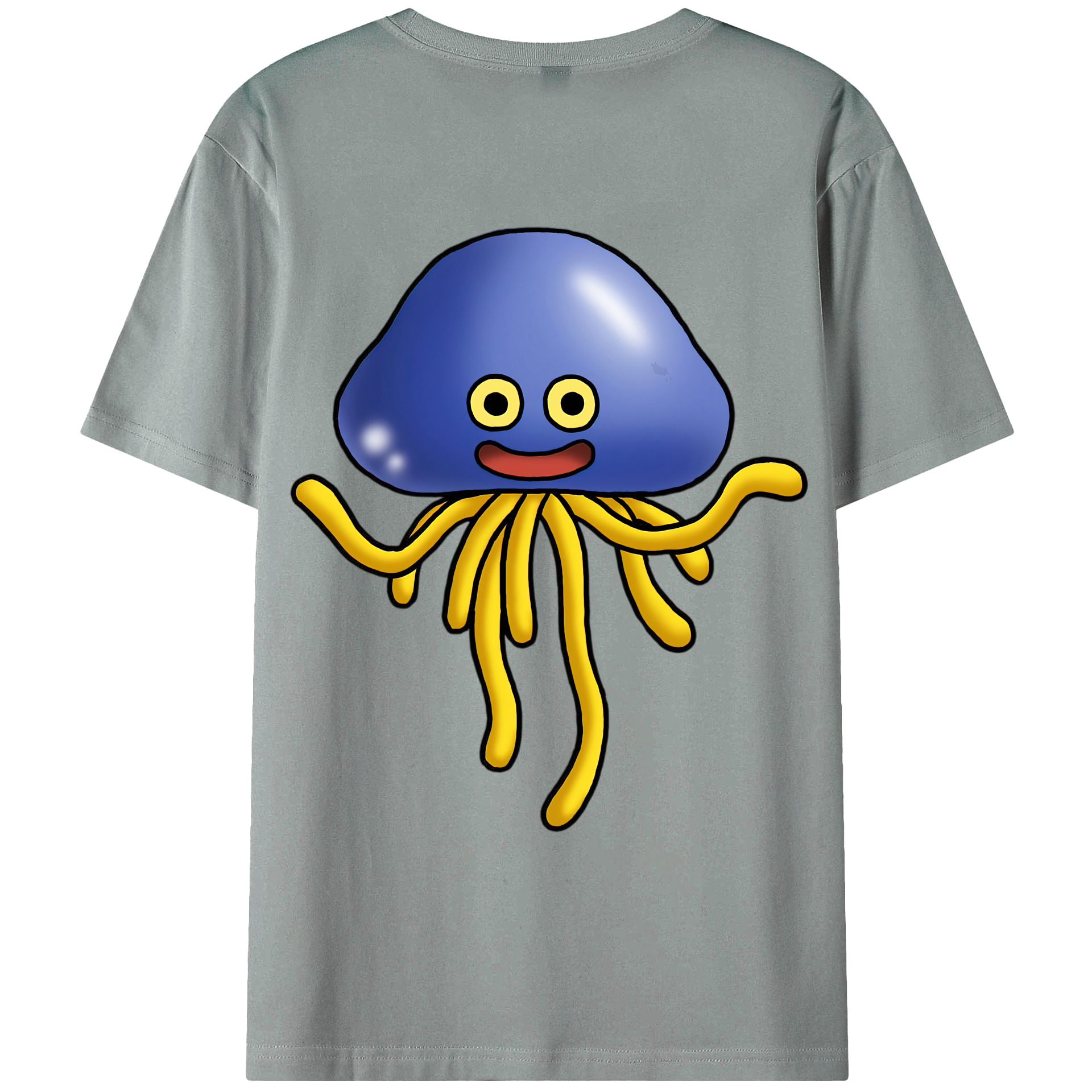 （画像用） ドラゴンクエスト Doragon Kuesuto Dragon Quest 綿100％ メンズ半袖Tシャツ（バックプリント） 通気性